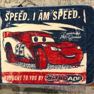 Cars Lightning McQueen fleece throw